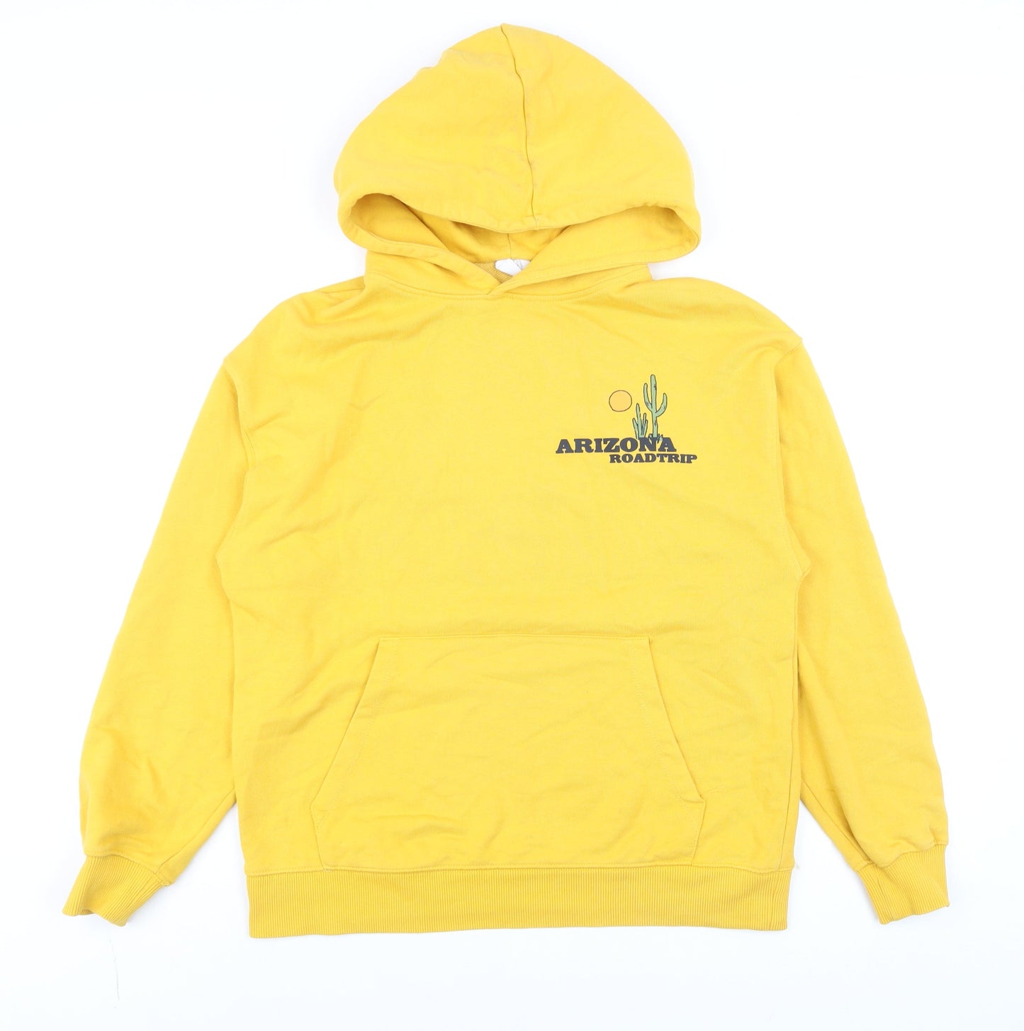 Boys UK Size 13-14 Years Zara Yellow Pullover Hoodie
