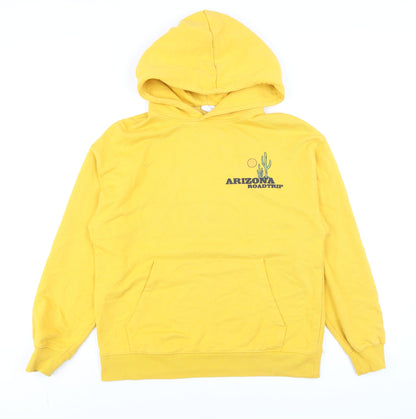 Boys UK Size 13-14 Years Zara Yellow Pullover Hoodie