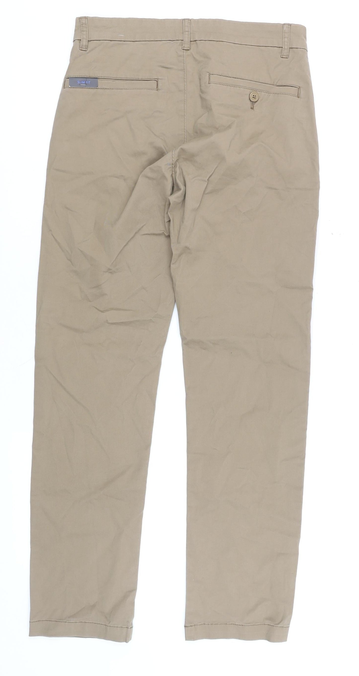 Mens UK Size M St. Bernard for Dunnes Stores Slim Fit Chino Beige Trousers