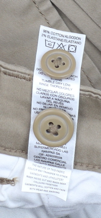 Mens UK Size M St. Bernard for Dunnes Stores Slim Fit Chino Beige Trousers