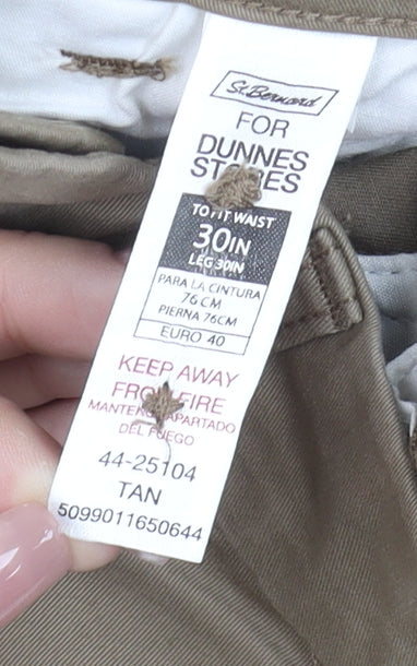 Mens UK Size M St. Bernard for Dunnes Stores Slim Fit Chino Beige Trousers