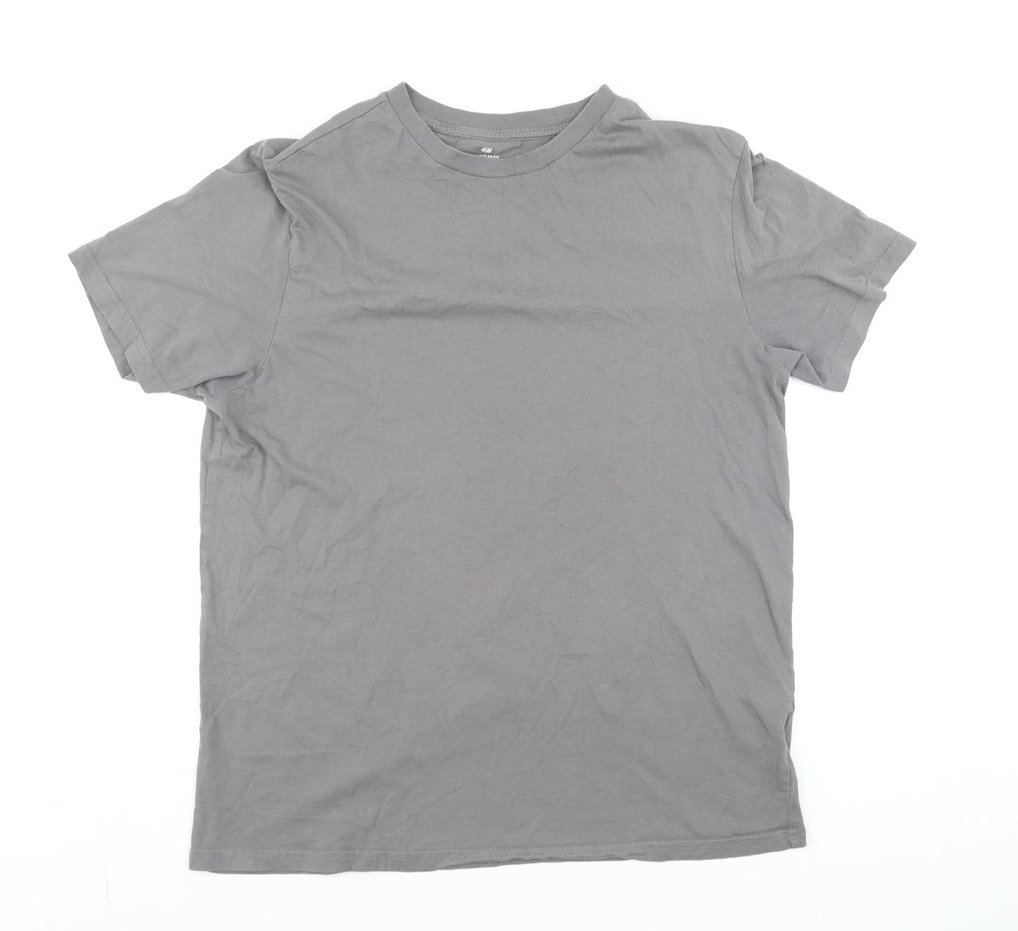 Mens UK Size L H&M Grey  T-Shirt
