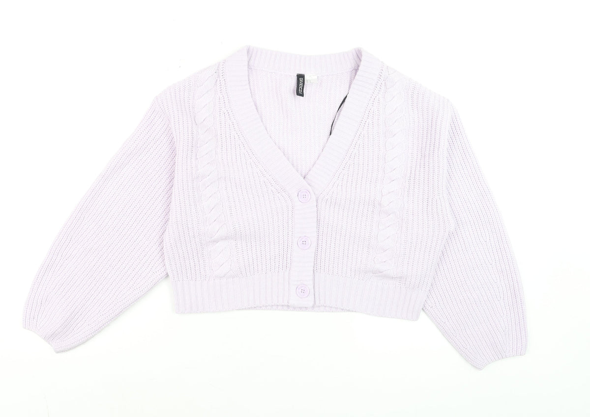 Womens UK Size 12 H&M Purple Cardigan Jumper