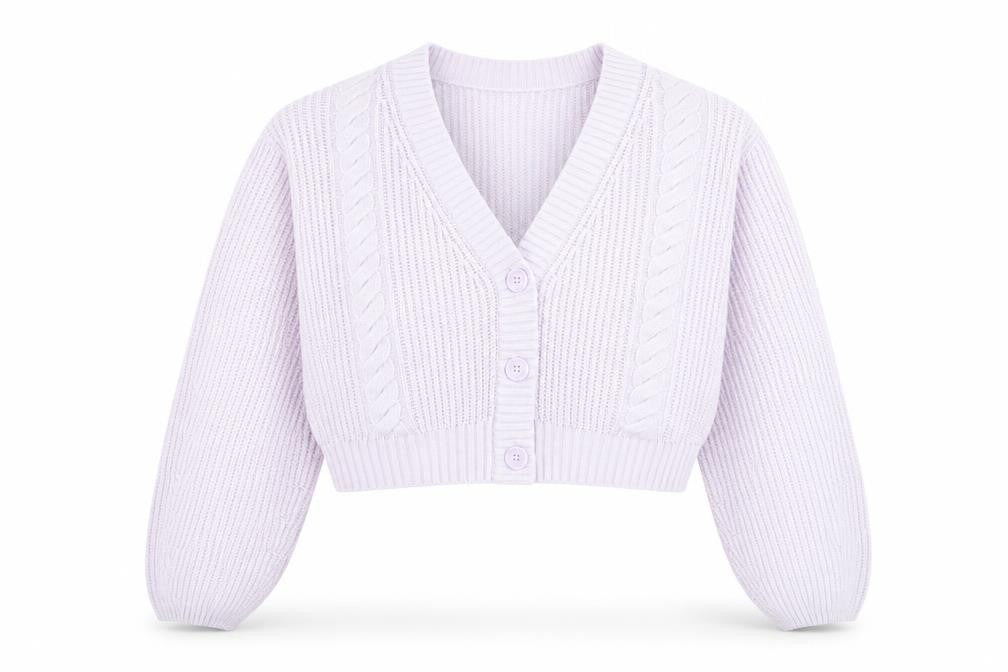 Womens UK Size 12 H&M Purple Cardigan Jumper