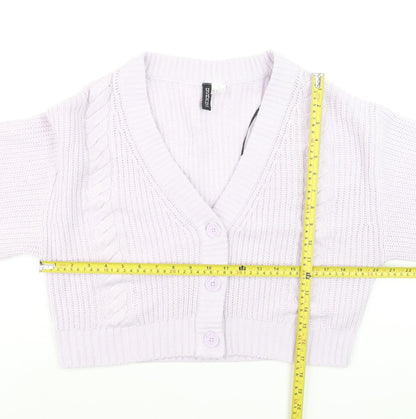 Womens UK Size 12 H&M Purple Cardigan Jumper