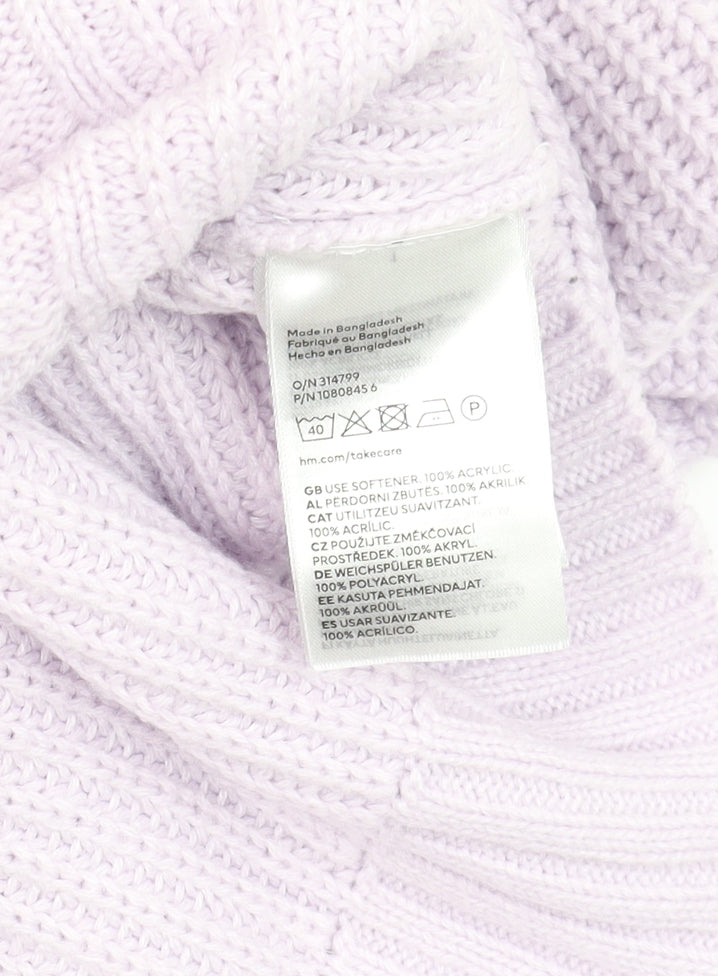 Womens UK Size 12 H&M Purple Cardigan Jumper