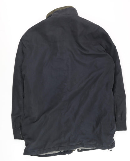 Mens UK Size M Thomas Nash Black Parka Coat