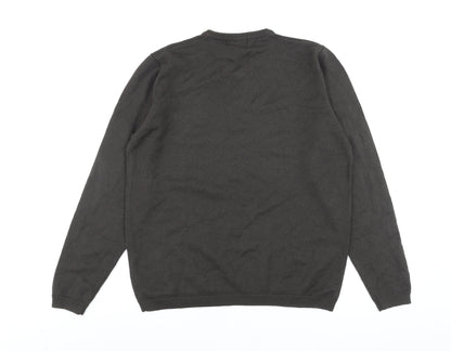 Mens UK Size M Ben Sherman Brown Pullover Jumper