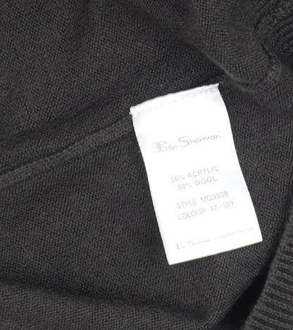 Mens UK Size M Ben Sherman Brown Pullover Jumper