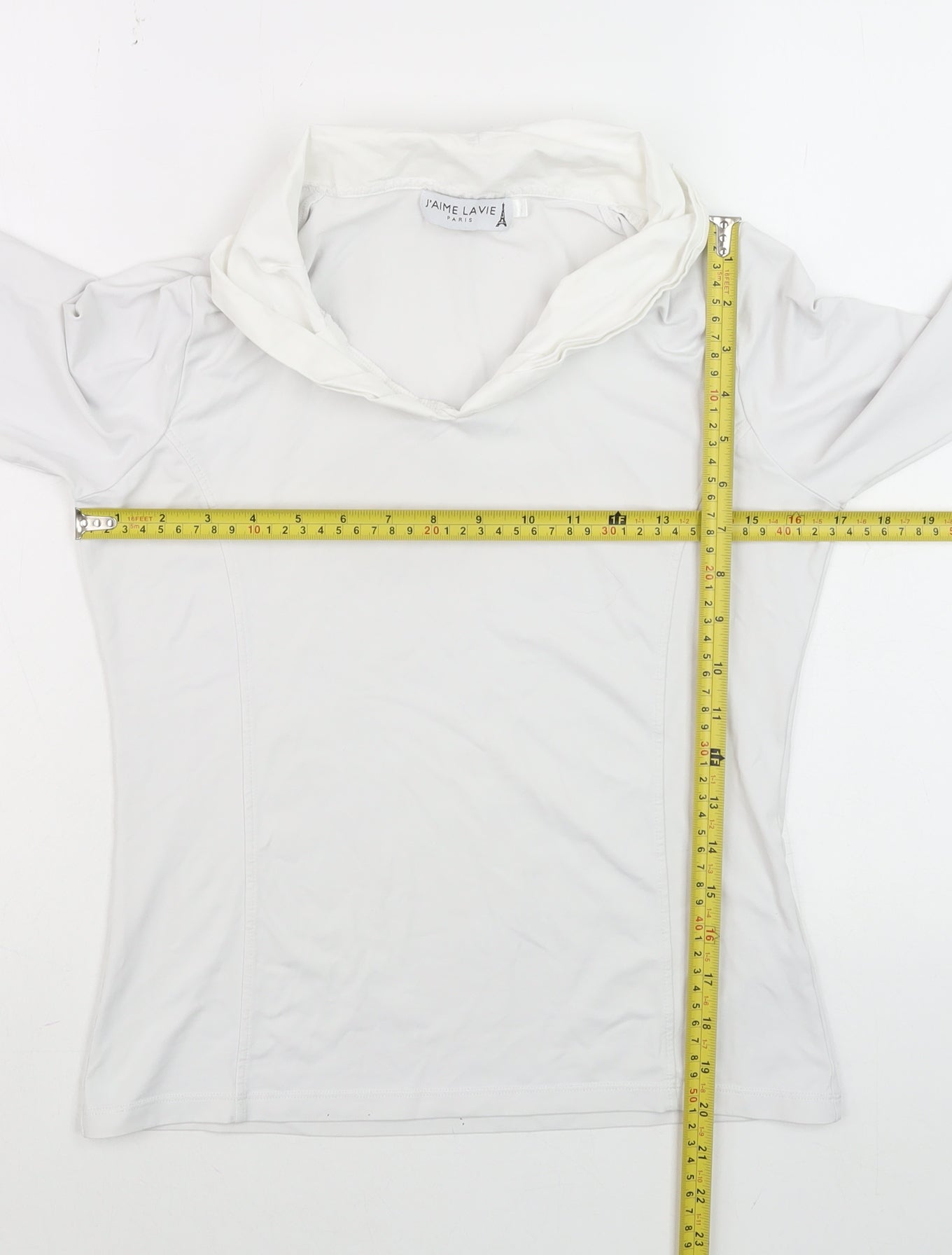 Womens UK Size M J'aime Lavie White Basic Blouse