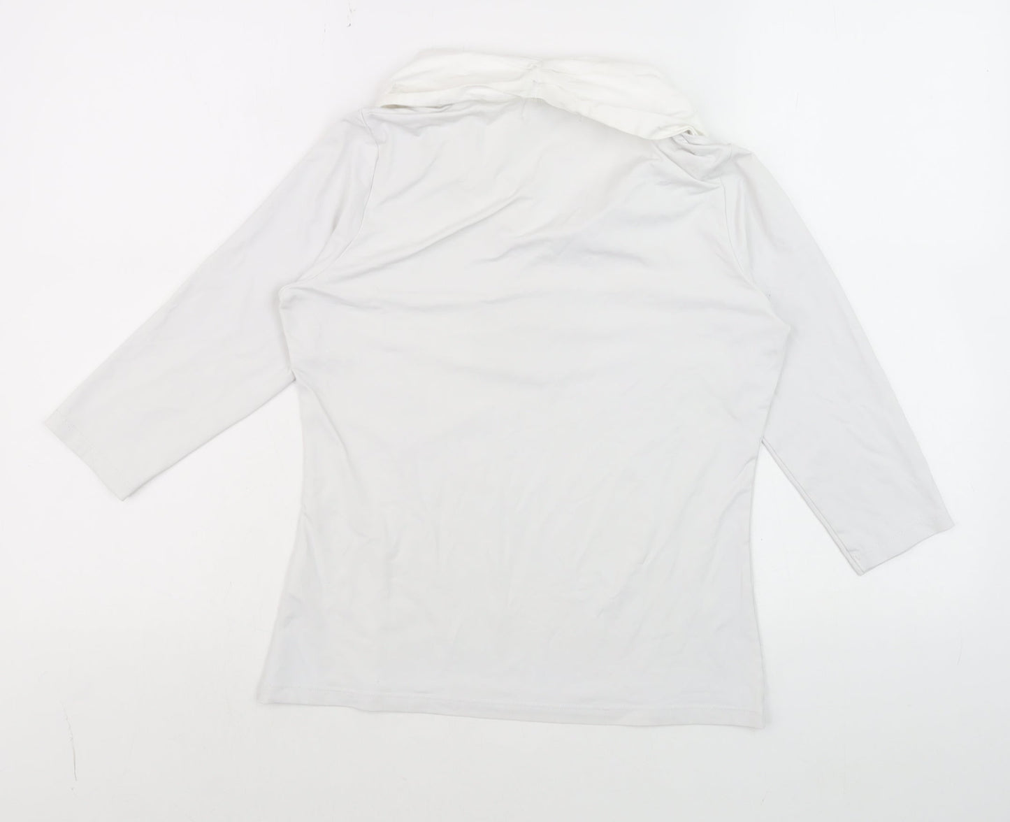 Womens UK Size M J'aime Lavie White Basic Blouse