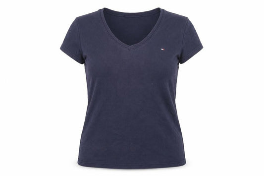 Womens UK Size S Tommy Hilfiger Blue Basic T-Shirt