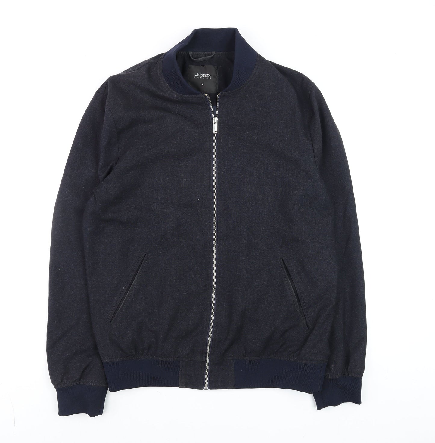 Mens UK Size M Burton Menswear London Blue Bomber Jacket