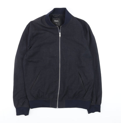 Mens UK Size M Burton Menswear London Blue Bomber Jacket