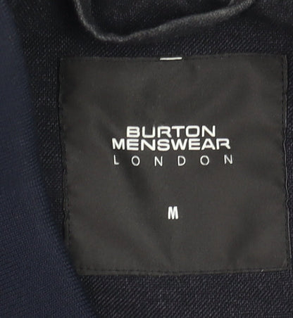 Mens UK Size M Burton Menswear London Blue Bomber Jacket