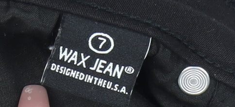 Wax Jean Womens Black Skinny Jeans Size 7 Slim Stretch Cotton Blend