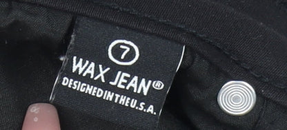 Wax Jean Womens Black Skinny Jeans Size 7 Slim Stretch Cotton Blend