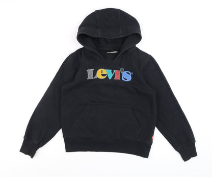 Boys UK Size 10 Years Levi's Black Pullover Hoodie