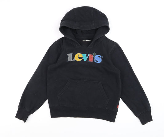 Boys UK Size 10 Years Levi's Black Pullover Hoodie