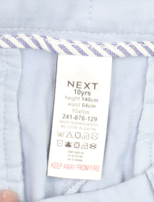 Girls UK Size 10 Years NEXT Regular Fit Chino Blue Trousers