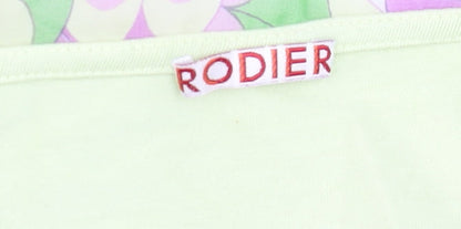Womens UK Size L Rodier Green Basic Blouse
