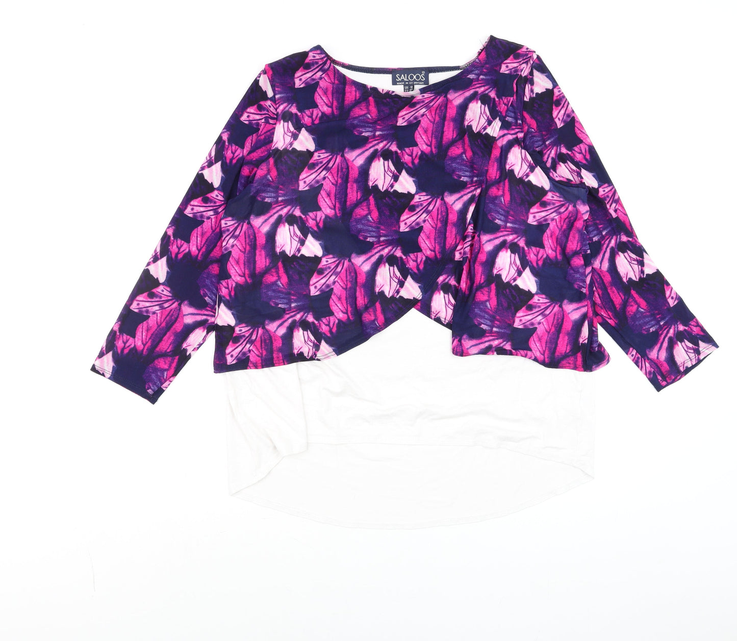 Womens UK Size 18 Saloos Multicoloured Tunic Blouse