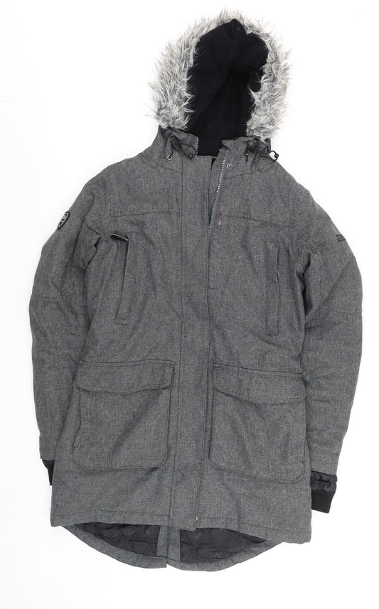 Mens UK Size XS Trespass Grey Parka Coat
