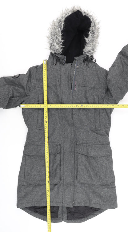 Mens UK Size XS Trespass Grey Parka Coat