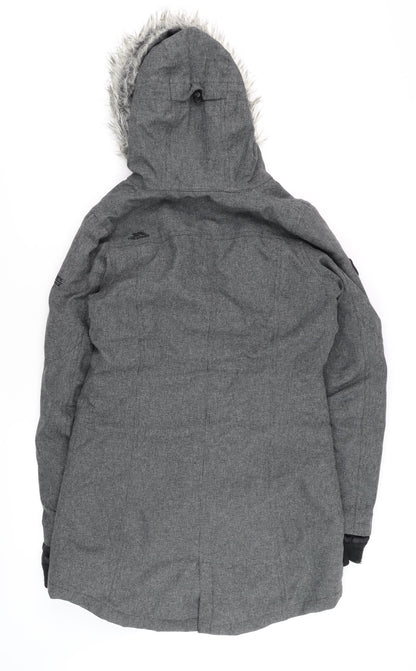 Mens UK Size XS Trespass Grey Parka Coat