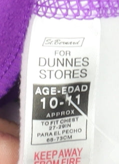 Girls UK Size 10-11 Years Dunnes Stores Purple Basic Jacket