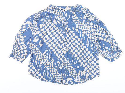 Womens UK Size 18 NEXT Blue Tunic Blouse
