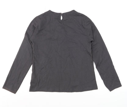 Girls UK Size 10 Years Zara Black Pullover Blouse