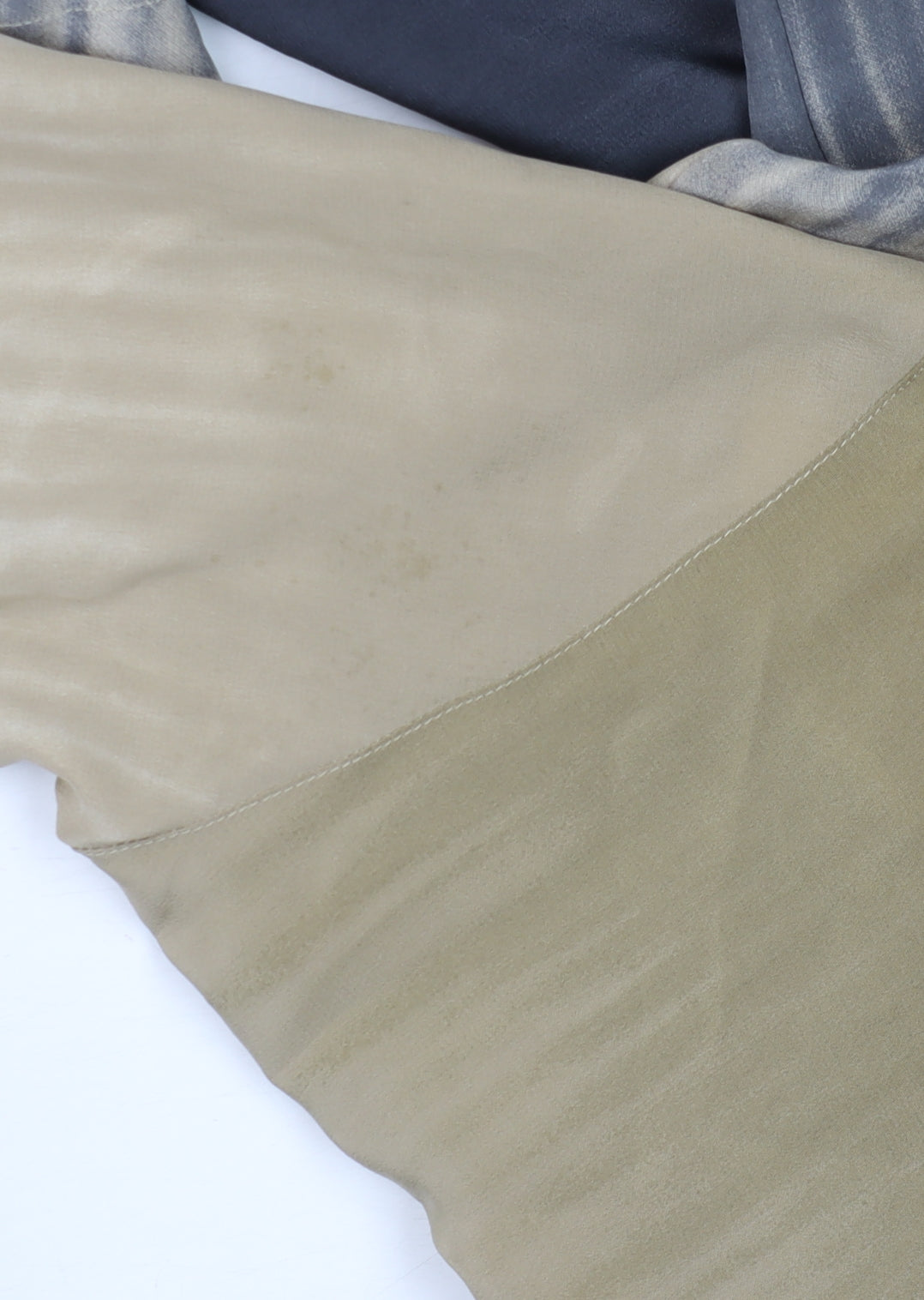 Bianca Men’s Beige Silk Short Sleeve Regular Fit Button-Up Shirt Size M
