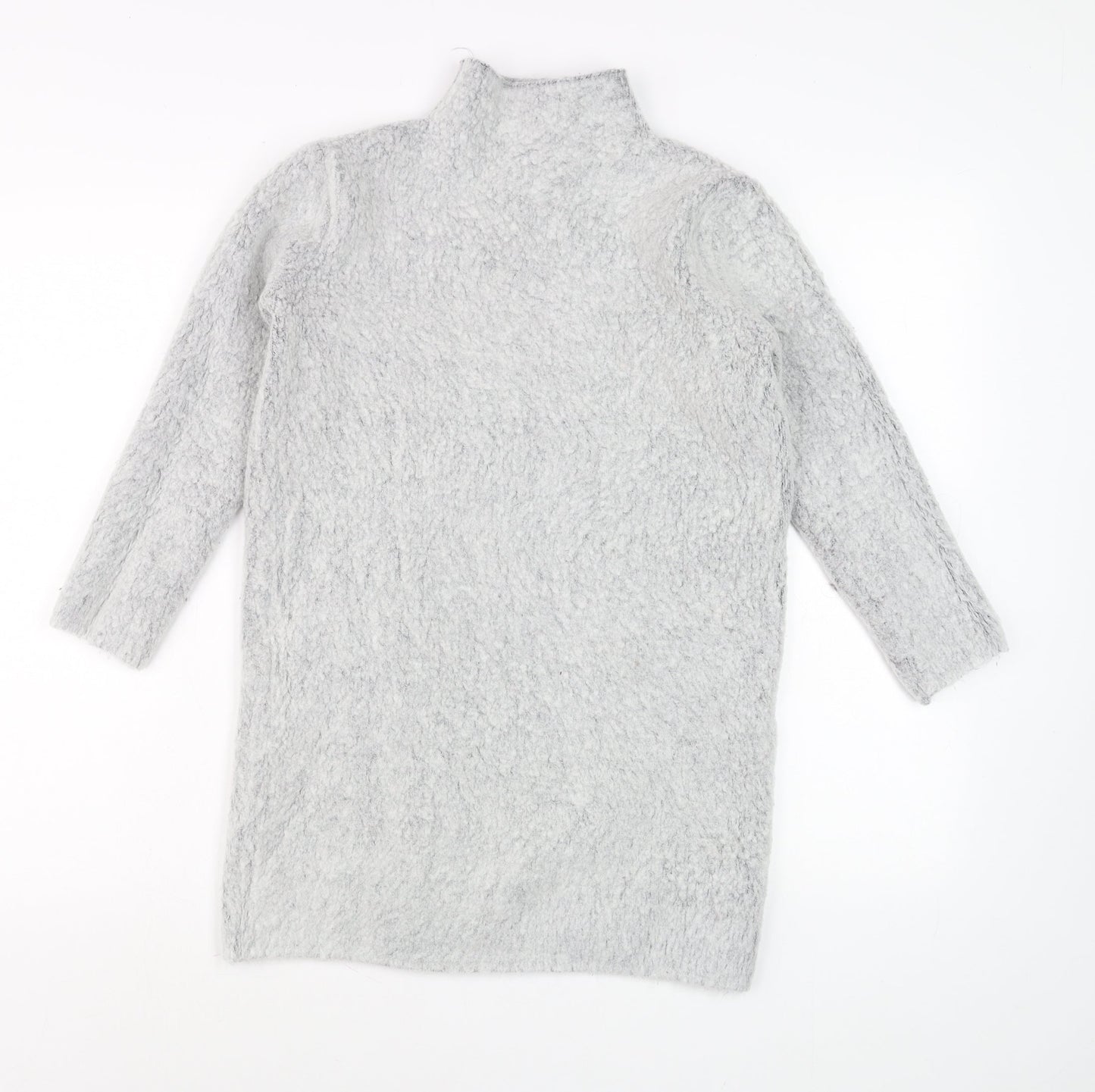 Womens UK Size 10 Atmosphere Grey Tunic Jumper