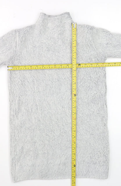 Womens UK Size 10 Atmosphere Grey Tunic Jumper