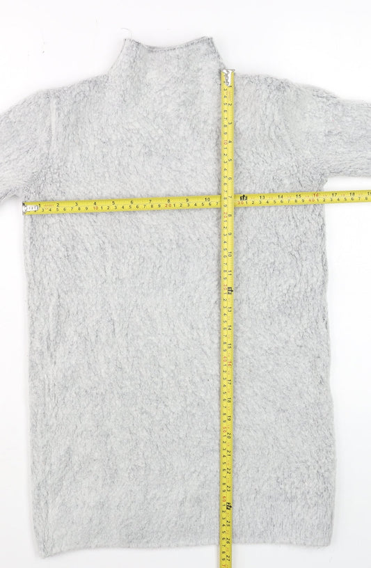 Womens UK Size 10 Atmosphere Grey Tunic Jumper