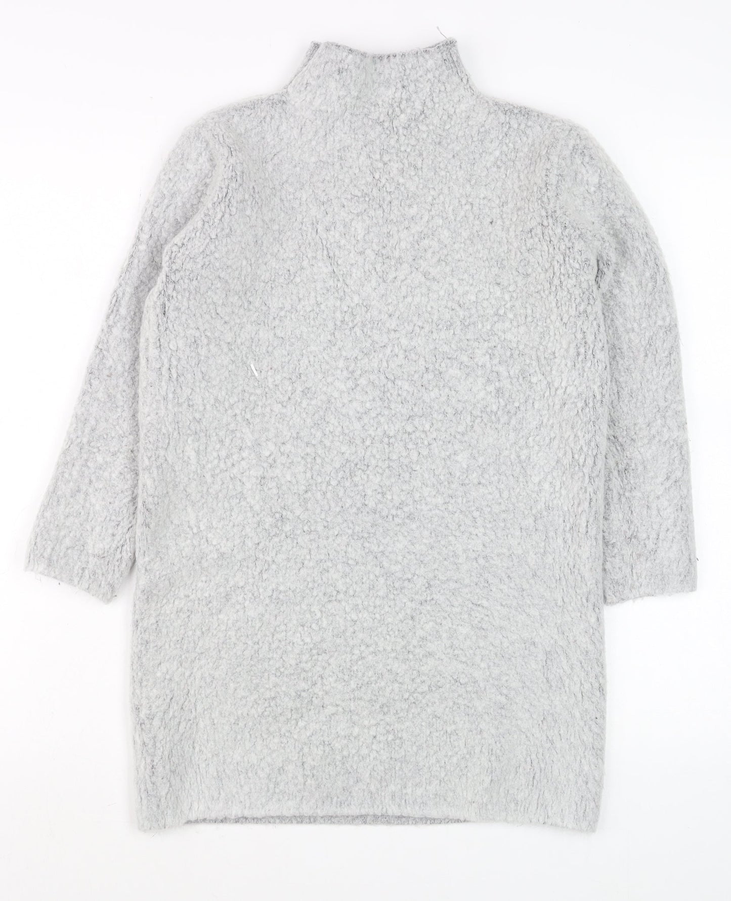 Womens UK Size 10 Atmosphere Grey Tunic Jumper