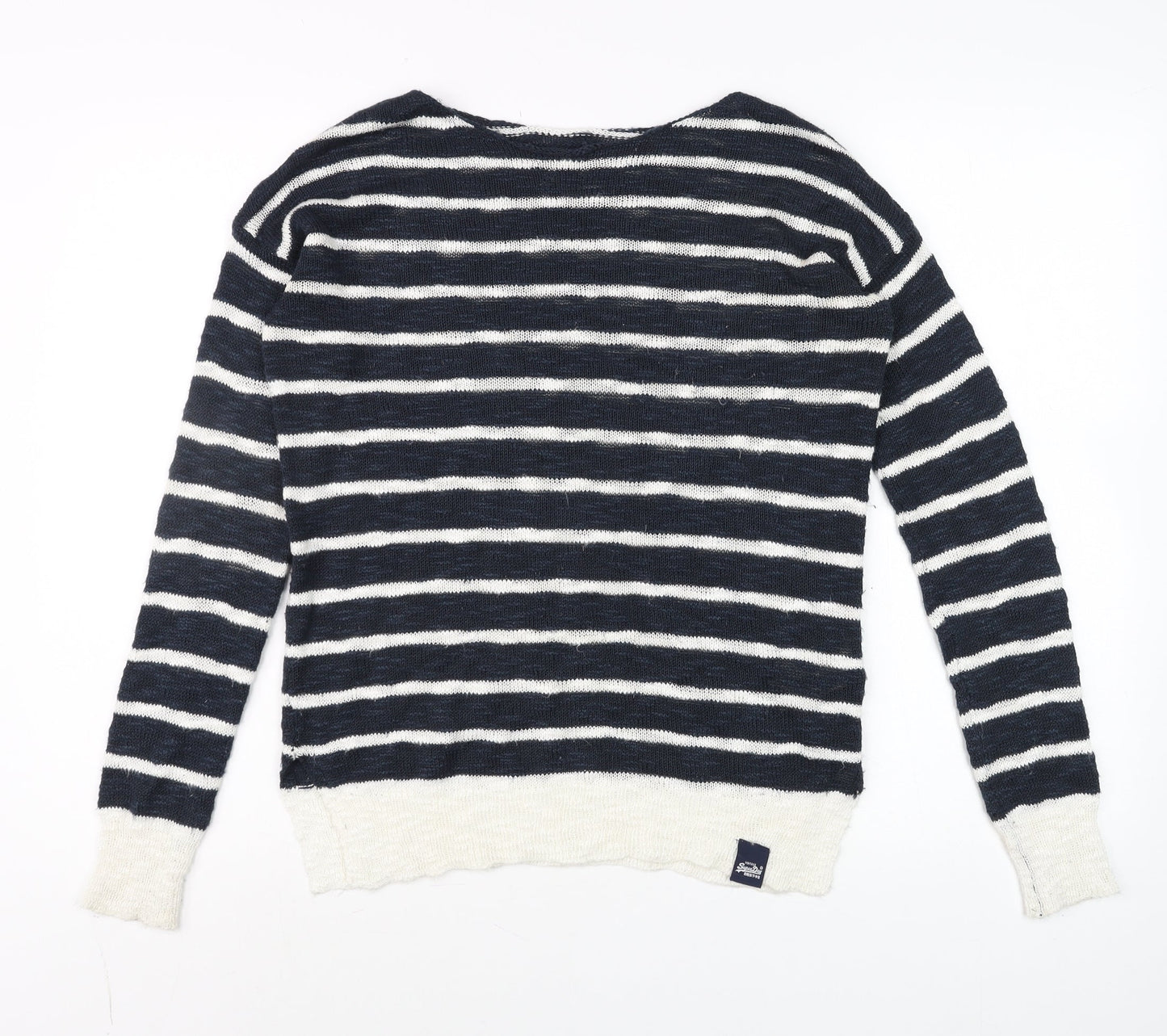 Womens UK Size XS Superdry Blue Pullover Jumper