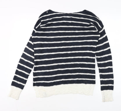 Womens UK Size XS Superdry Blue Pullover Jumper