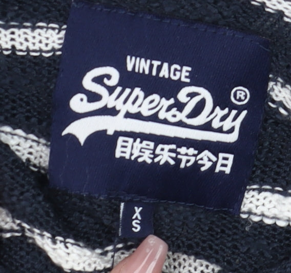 Womens UK Size XS Superdry Blue Pullover Jumper