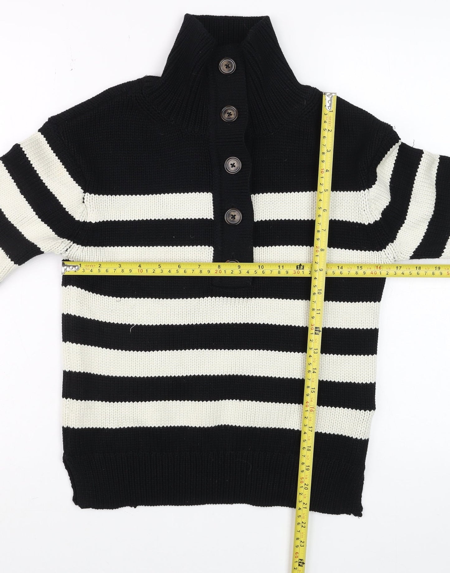 Womens UK Size S Marks and Spencer Black Pullover Jumper