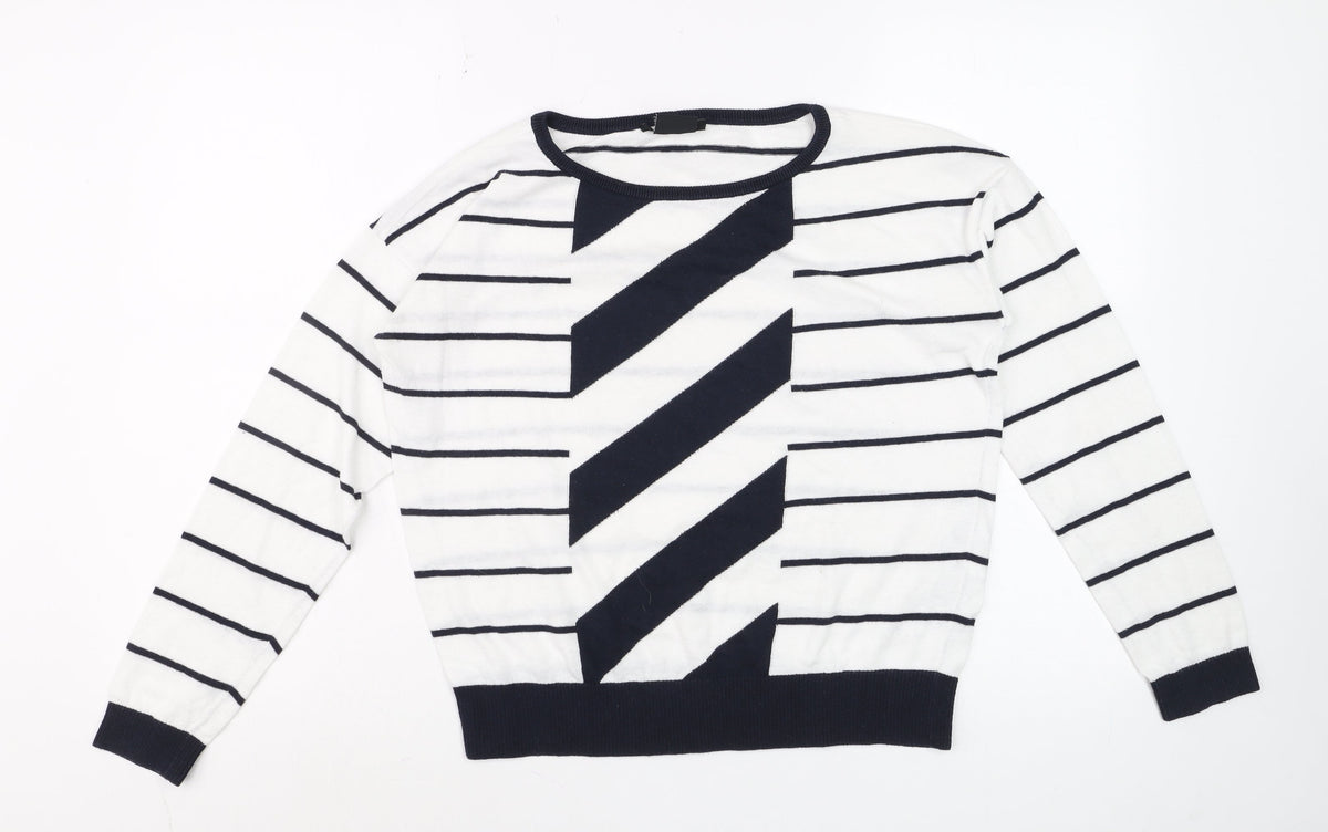 Mens UK Size S Armani Exchange White Pullover Jumper