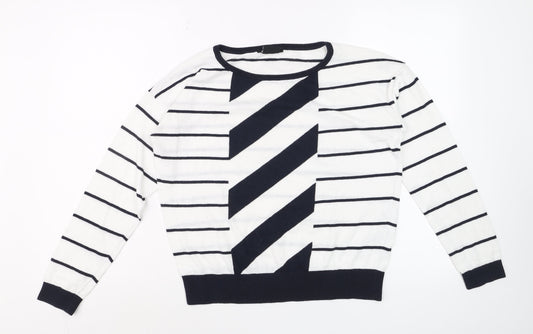 Mens UK Size S Armani Exchange White Pullover Jumper