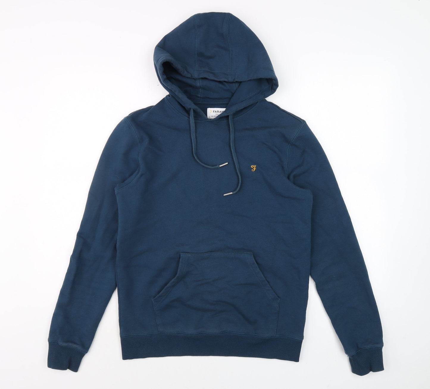 Mens UK Size XS Farah Blue Pullover Hoodie