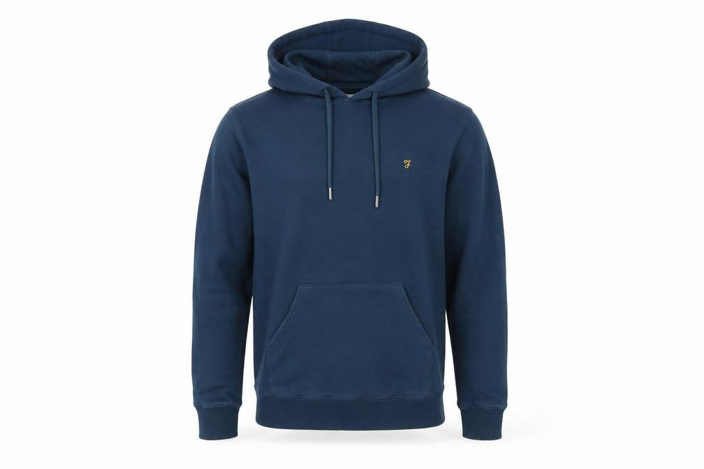 Mens UK Size XS Farah Blue Pullover Hoodie