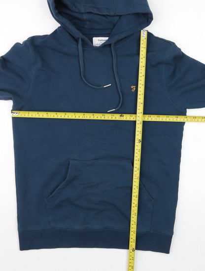 Mens UK Size XS Farah Blue Pullover Hoodie