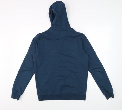 Mens UK Size XS Farah Blue Pullover Hoodie