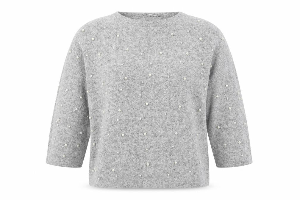 Womens UK Size S Zara Grey Basic Blouse
