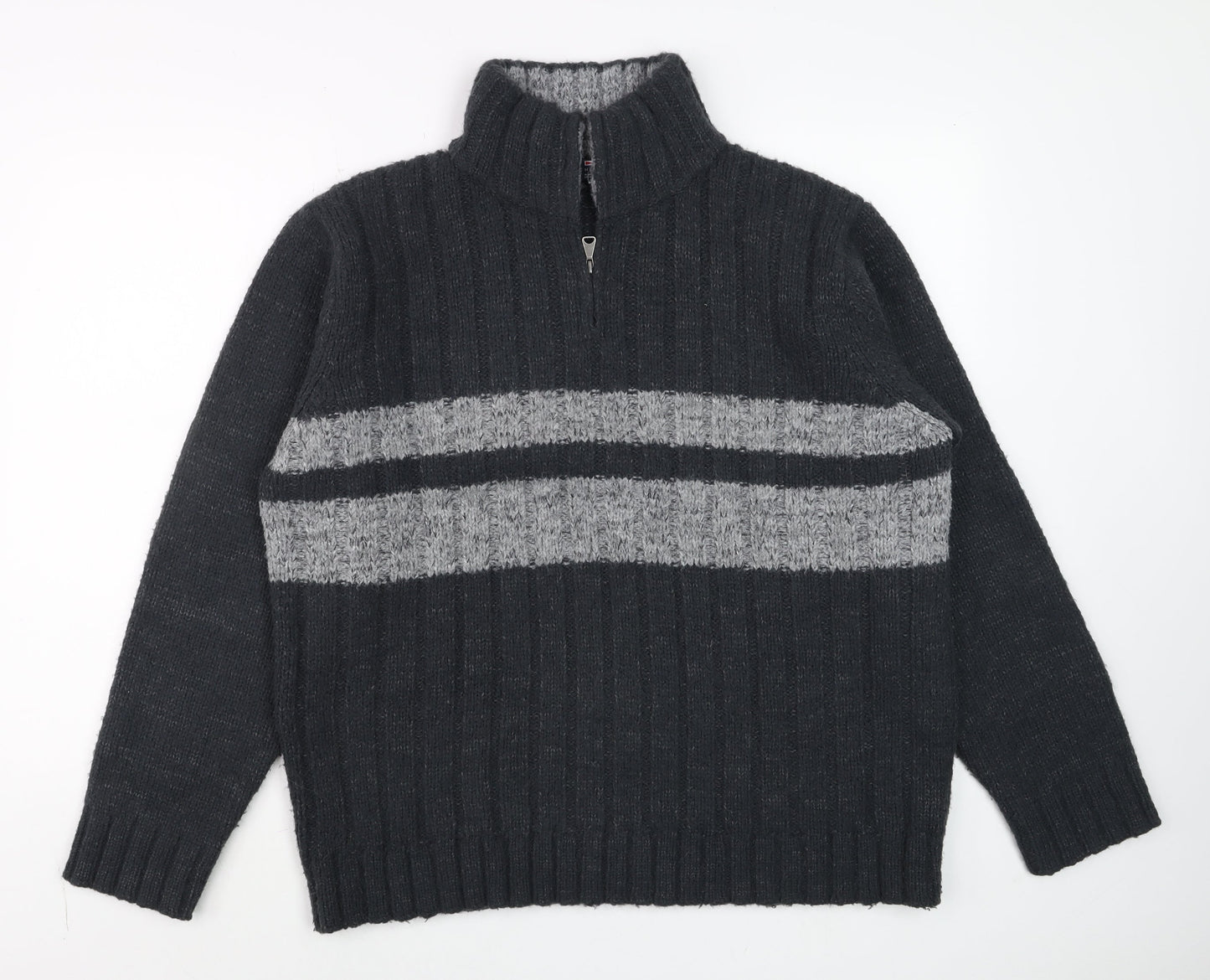 Mens UK Size L Marks and Spencer Blue Pullover Jumper