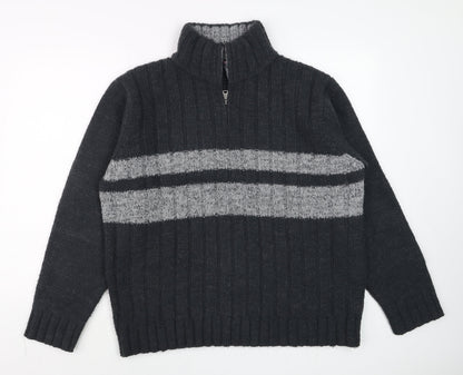 Mens UK Size L Marks and Spencer Blue Pullover Jumper